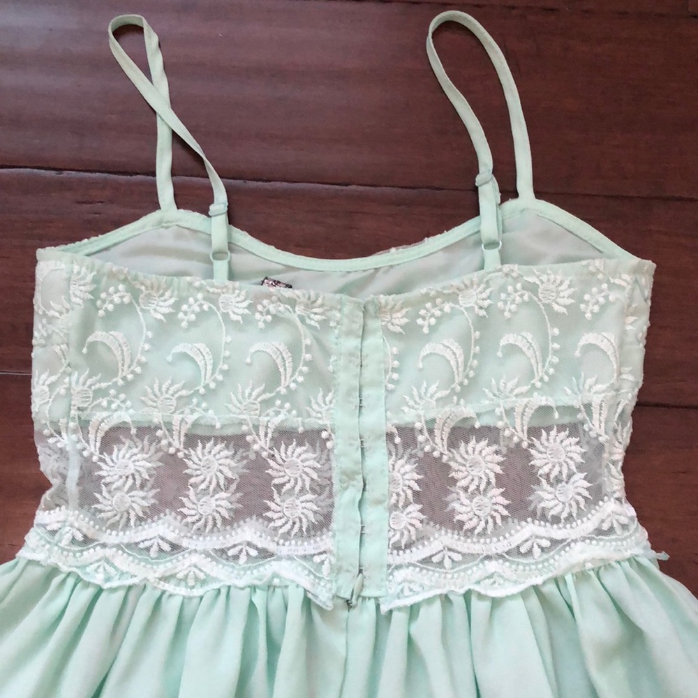 Mint Green Cocktail Dress - Picture 3 of 4